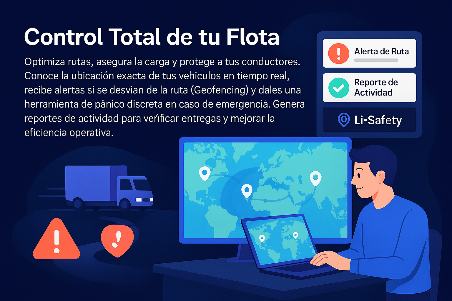 Monitoreo de flota de transporte